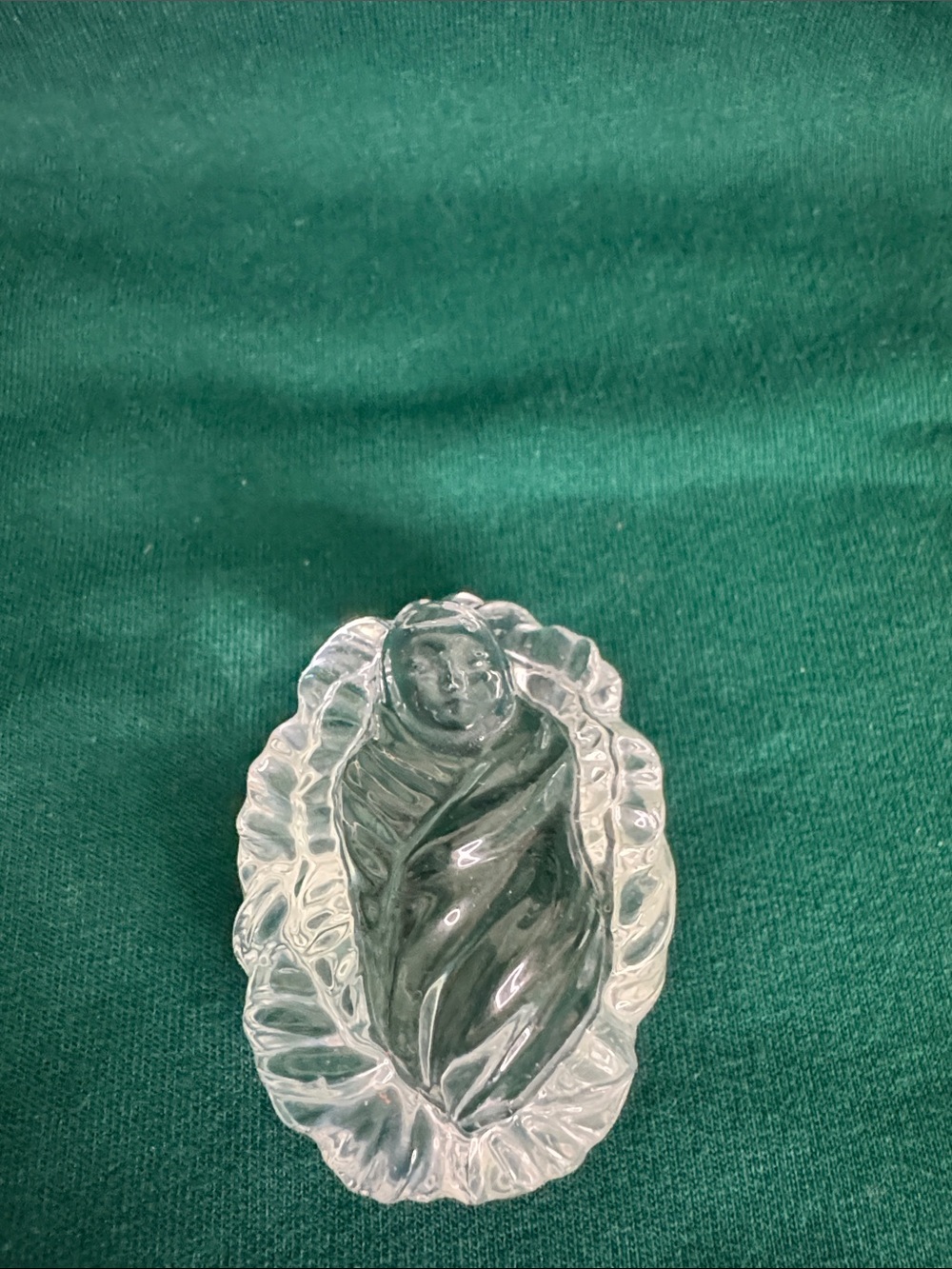 VTG Gorham Crystal & Gold Nativity Set 4 Pc Creche Scene Manger Christmas - Picture 3 of 14